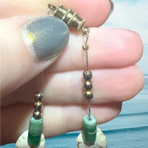 Rare One Of A Kind Vintage Skeletal Coral Necklace Bleach White With Jade Beads